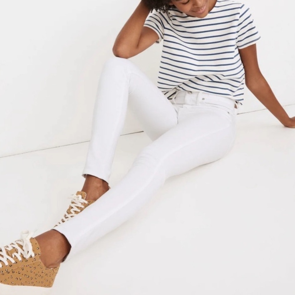 Madewell White Skinny Jeans